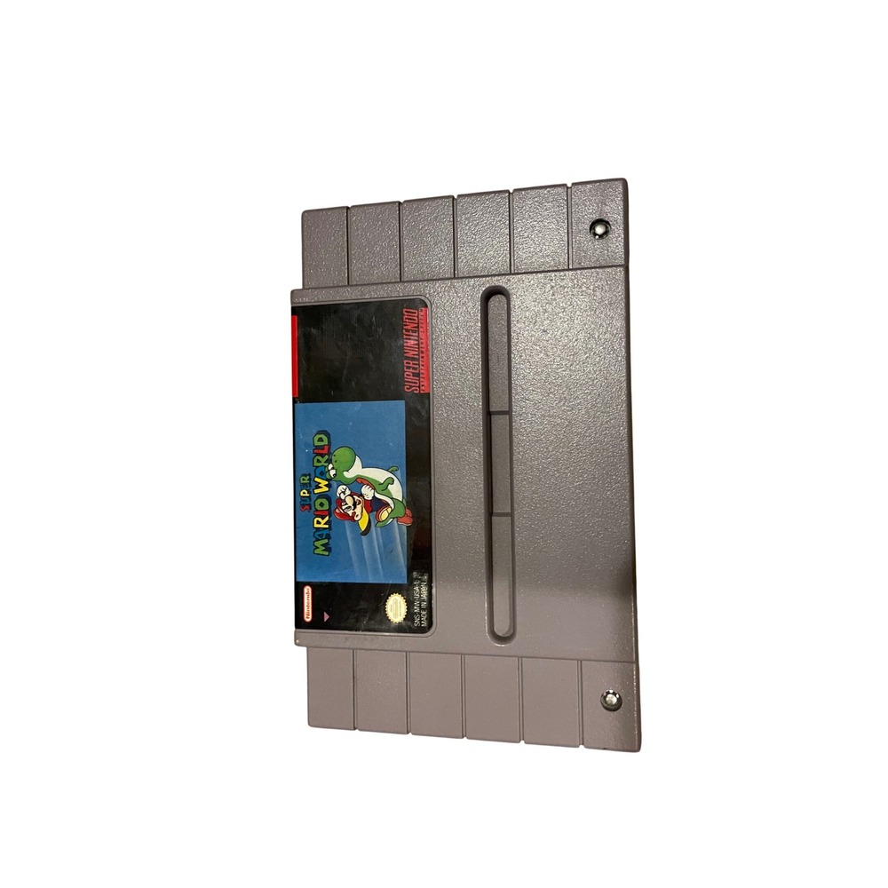 Super Mario World Nintendo SNES Game Cartridge SNS-MW-USA Authentic Retro 1991